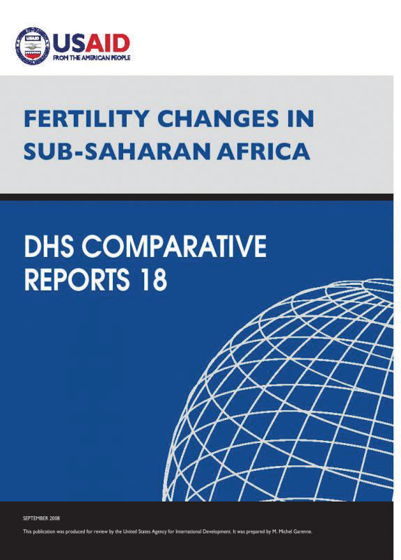 Cover of Fertility Changes in Sub-Saharan Africa (English)