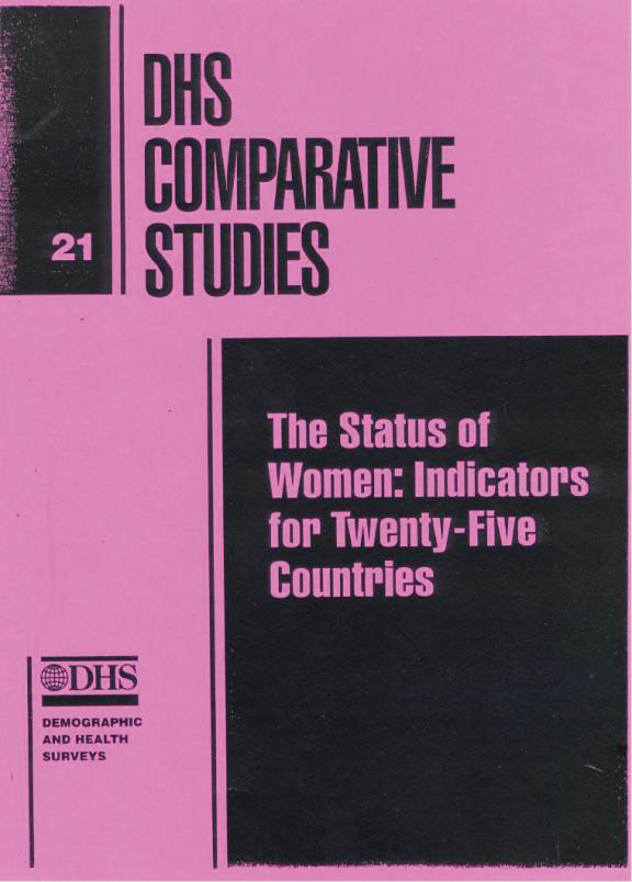 Cover of Status of Women: Indicators for Twenty-five Countries (English)