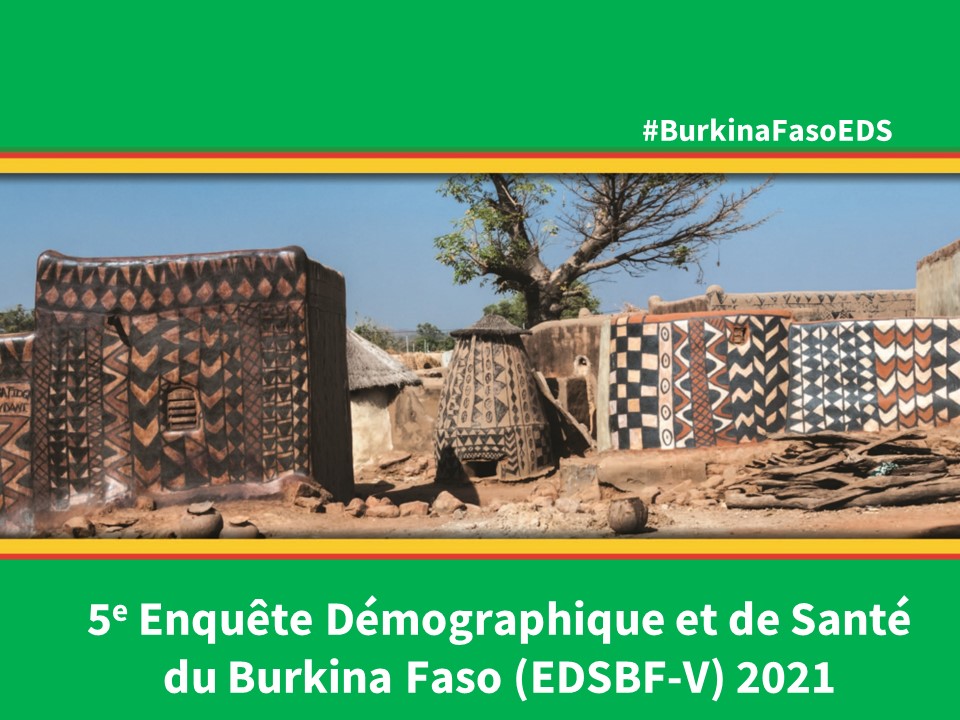 Cover of Burkina Faso DHS 2021 - Survey Presentations (French)