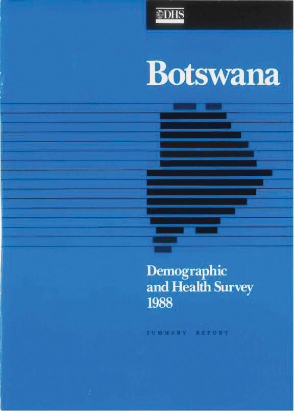 Cover of Botswana DHS, 1988 - Summary Report (English)