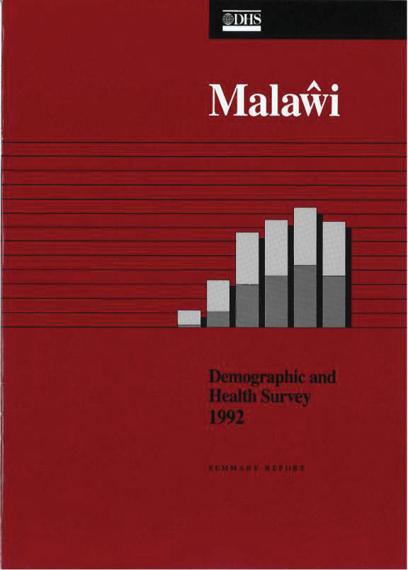 Cover of Malawi DHS, 1992 - Summary Report (English)
