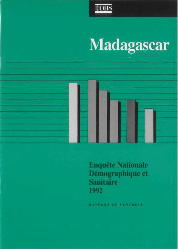 Cover of Madagascar DHS, 1992 - Summary Report (French)