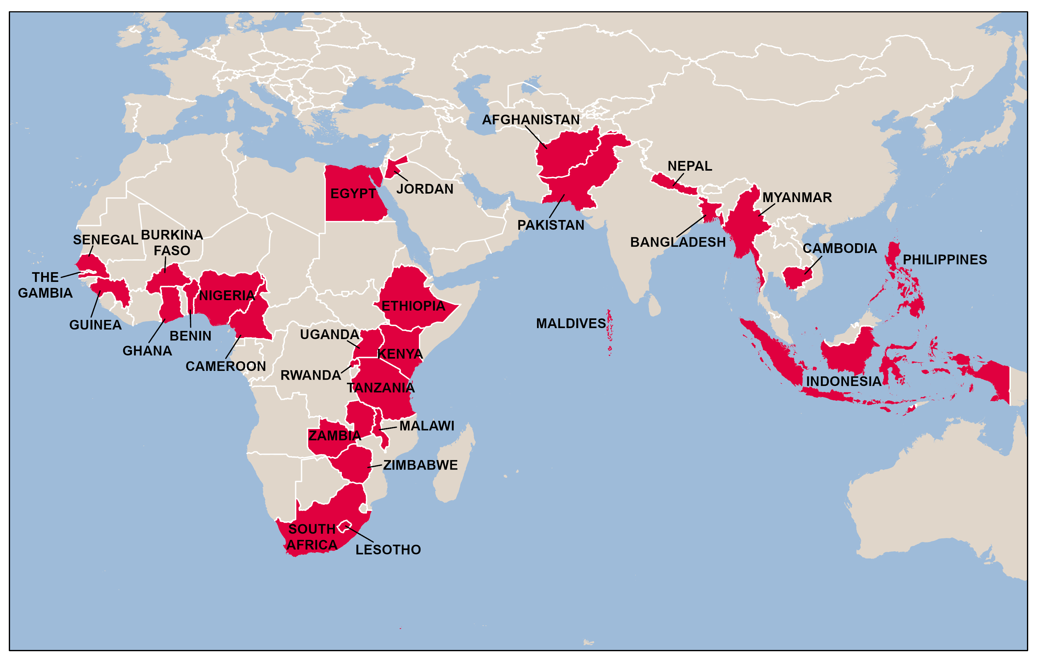 Fellows map for 2022