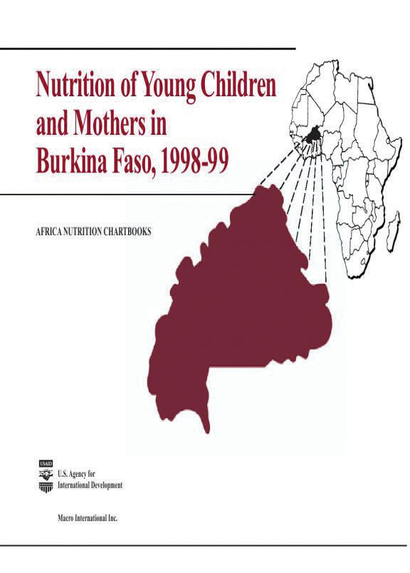 Cover of Burkina Faso 1998-99, Nutrition of Young Children and Mothers (French)