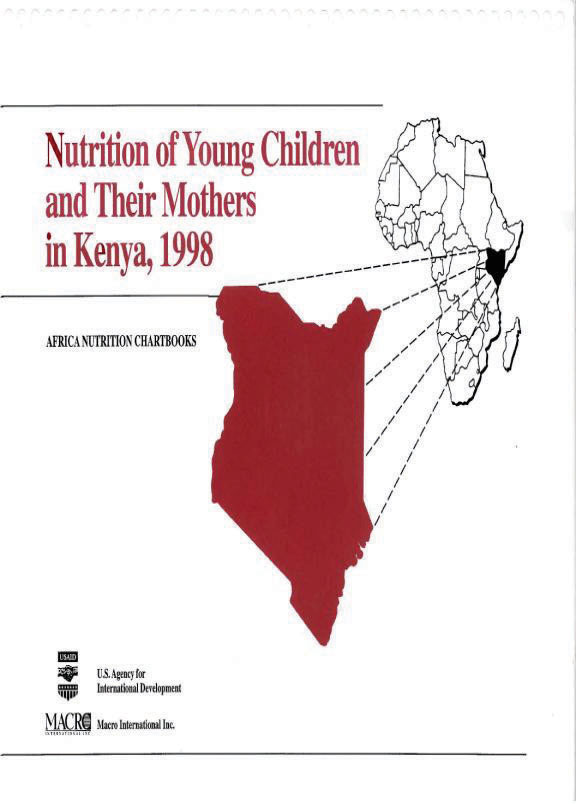 Cover of Kenya 1998, Nutrition of Young Children and Their Mothers (English)