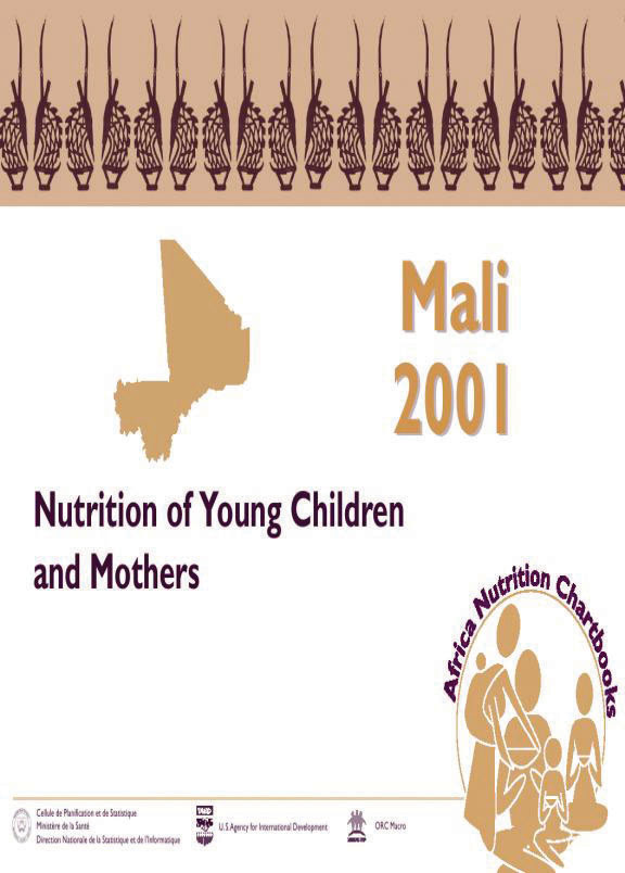 Cover of Mali 2001, Nutrition of Young Children and Mothers (English, French)