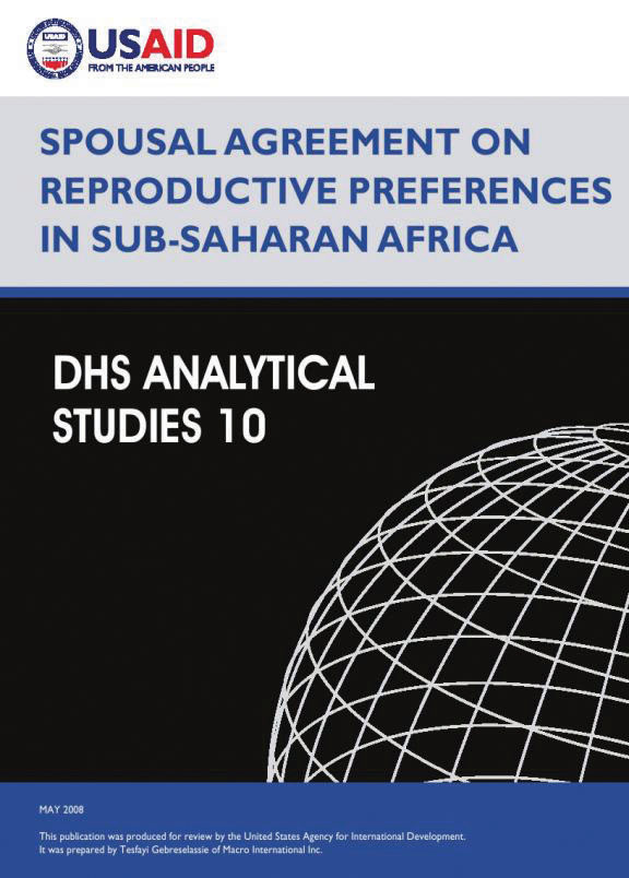Cover of Spousal Agreement on Reproductive Preferences on Sub-Saharan Africa (English)