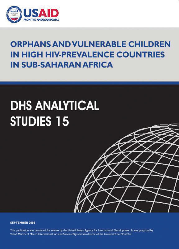 Cover of Orphans and Vulnerable Children in High HIV-Prevalence Countries in Sub-Saharan Africa (English)