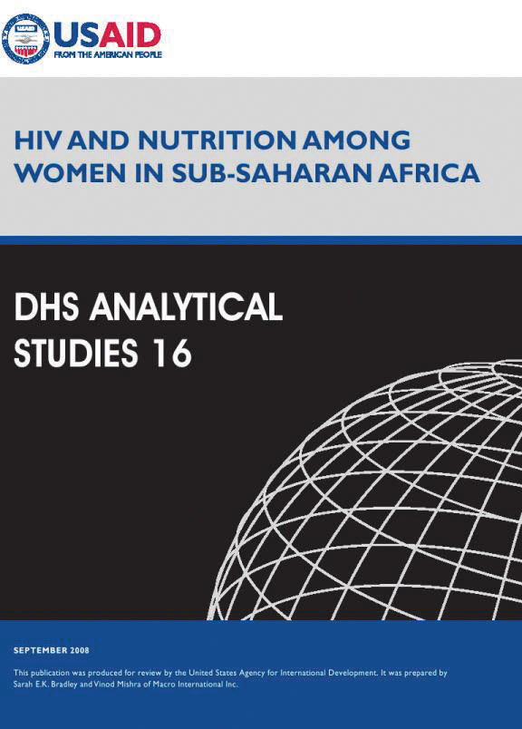 Cover of HIV and Nutrition among Women in Sub-Saharan Africa (English)