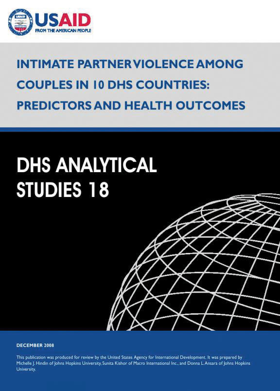 Cover of Intimate Partner Violence among Couples in 10 DHS Countries: Predictors and Health Outcomes (English)