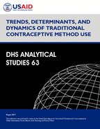 Cover of Trends, Determinants, and Dynamics of Traditional Contraceptive Method Use (English)
