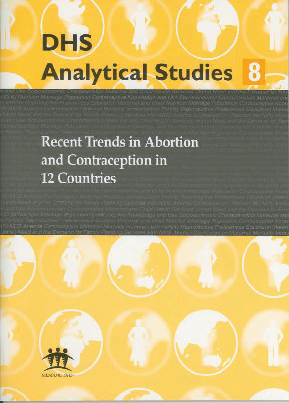 Cover of Recent Trends in Abortion and Contraception in 12 Countries (English)