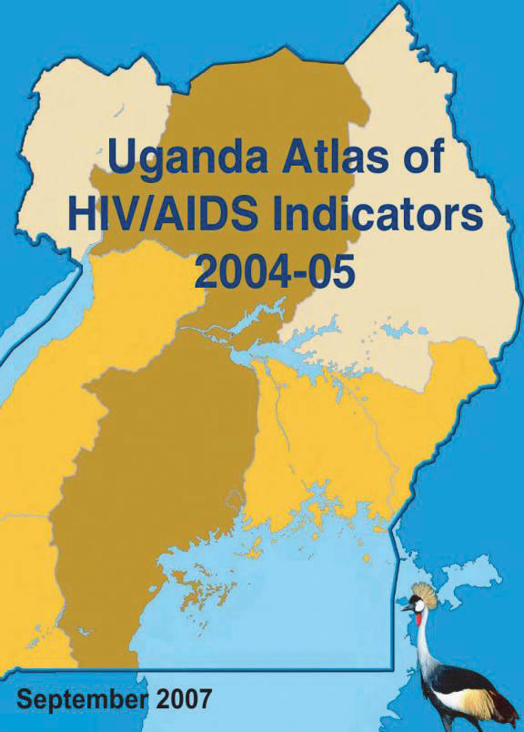 Cover of Uganda Atlas of HIV/AIDS Indicators 2004-05 (English)