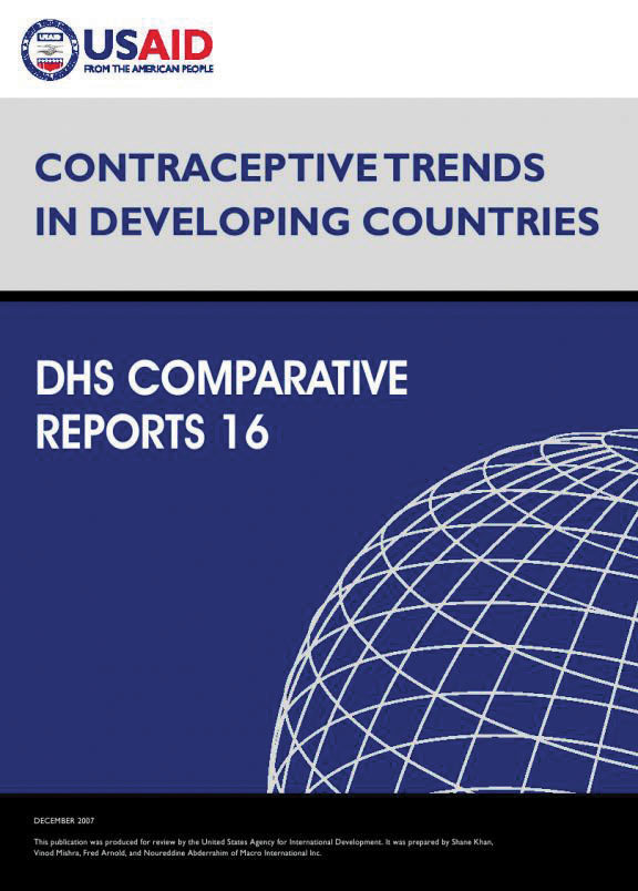 Cover of Contraceptive Trends in Developing Countries (English)