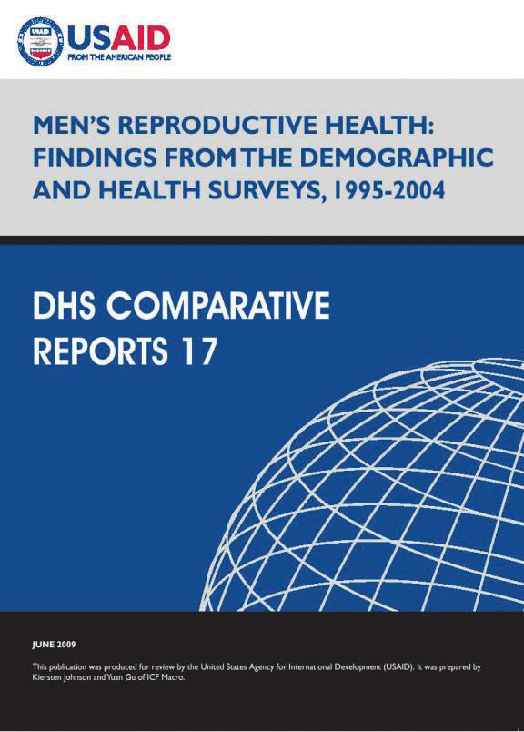 Cover of Men's Reproductive Health: Findings from the Demographic and Health Surveys, 1995-2004 (English)