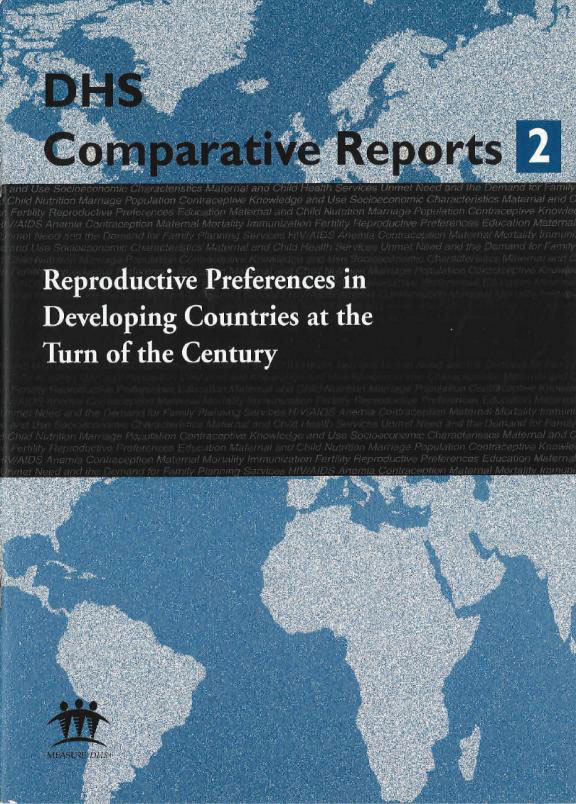 Cover of Reproductive Preferences in Developing Countries at the Turn of the Century (English)