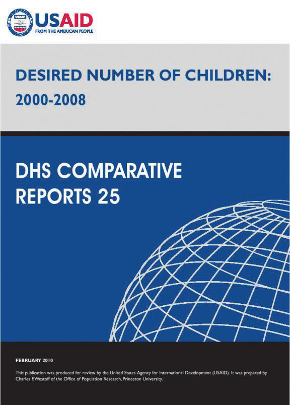 Cover of Desired Number of Children: 2000-2008 (English)