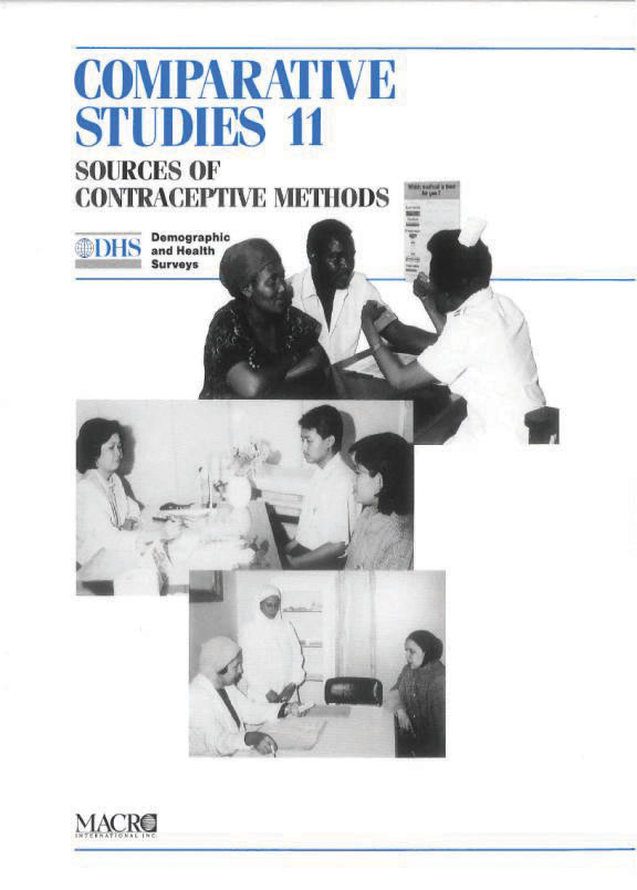 Cover of Sources of Contraceptive Methods (English)