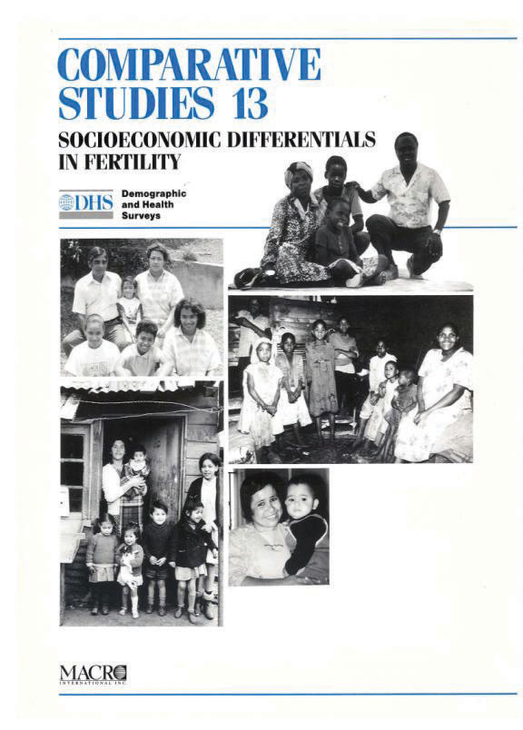 Cover of Socioeconomic Differentials in Fertility (English)