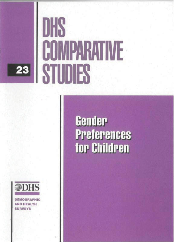 Cover of Gender Preferences for Children (English)