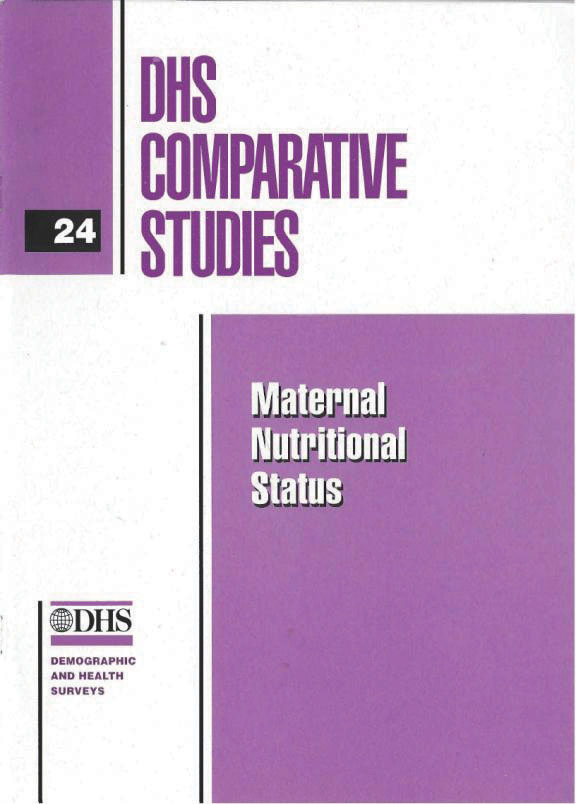 Cover of Maternal Nutritional Status (English)