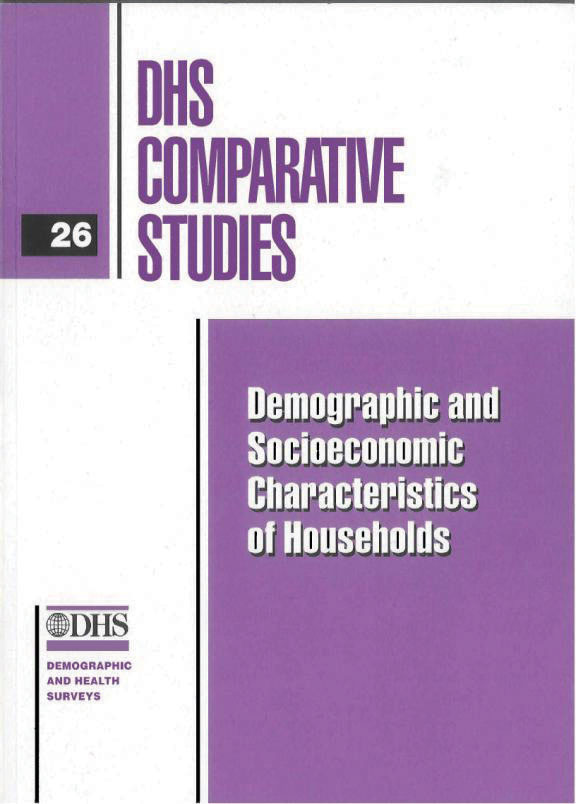 Cover of Demographic and Socioeconomic Characteristics of Households (English)