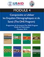 Cover of Programme de formation DHS Guide de l’instructeur – Module 4 (French)