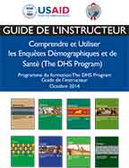Cover of Programme de formation DHS Guide de l'instructeur (French)