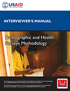 Cover of DHS Interviewer’s Manual (English, French)