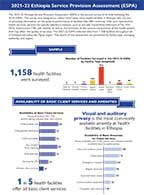Cover of Ethiopia 2021-22 Service Provision Assessment - Flyer (English)