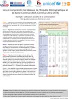 Cover of How to Read Continuous DHS tables, 2012-2013 (French)