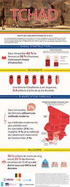 Cover of Chad 2014-2015 DHS - Infographic (French)