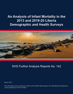 Cover of An Analysis of Infant Mortality in the 2013 and 2019-20 Liberia Demographic and Health Surveys (English)