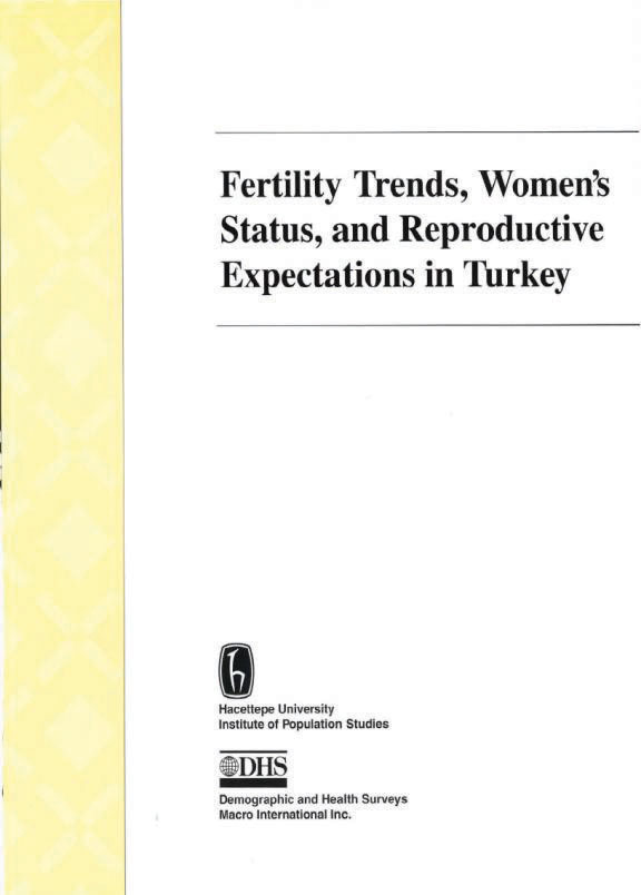 Cover of Fertility Trends, Women's Status, and Reproductive Expectations in Turkey (English)