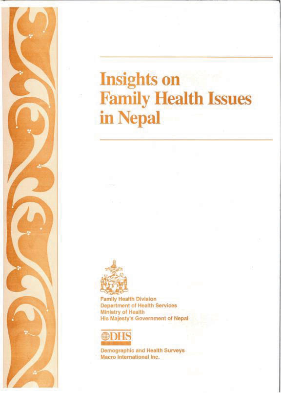 Cover of Insights On Family Health Issues in Nepal (English)