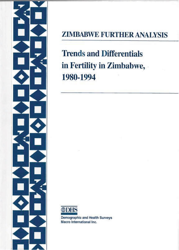 Cover of Trends and Differentials in Fertility in Zimbabwe, 1980-1994 (English)