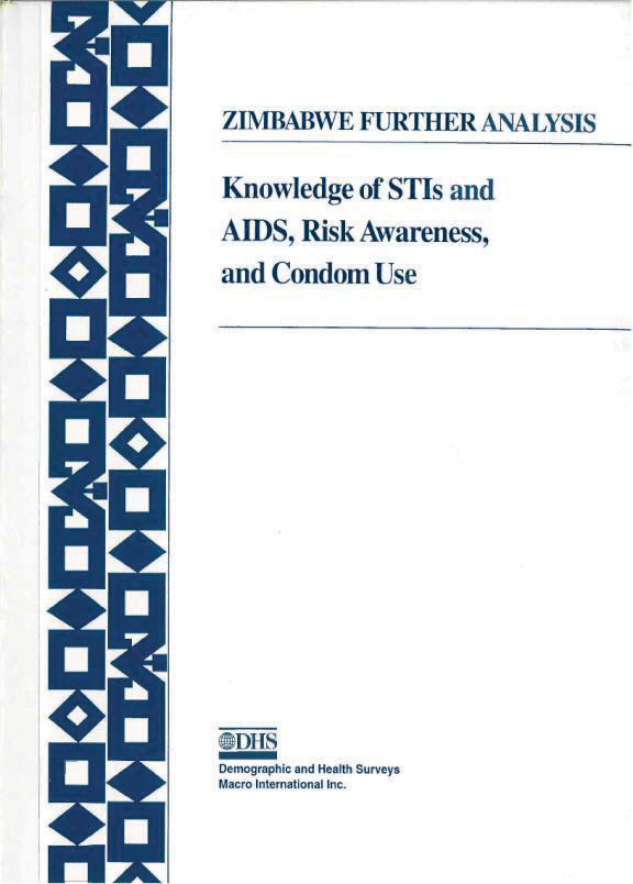 Cover of Knowledge of STIs and AIDS, Risk Awareness and Condom Use in Zimbabwe (English)