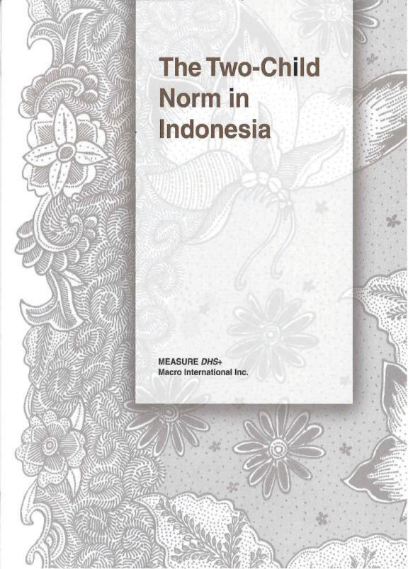 Cover of The Two-Child Norm in Indonesia (English)