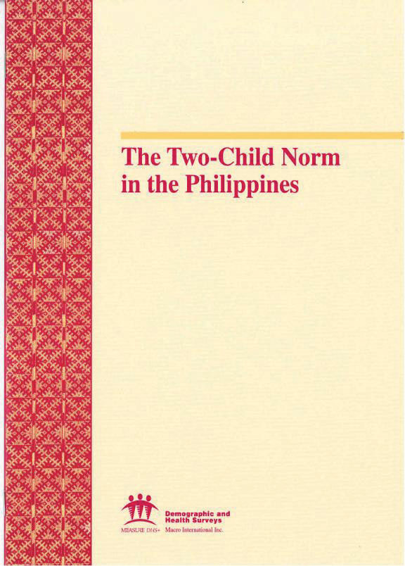 Cover of The Two-Child Norm in the Philippines (English)