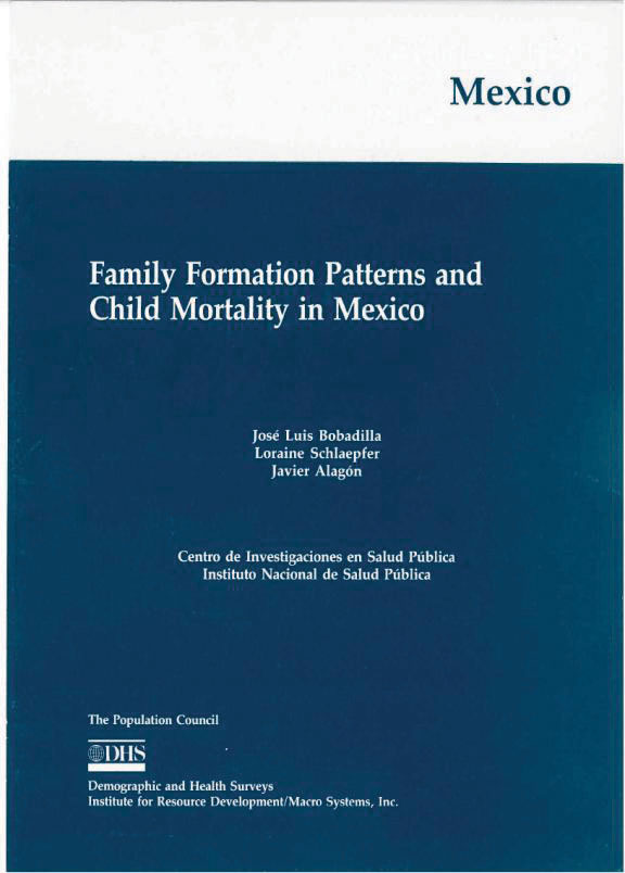 Cover of Family Formation Patterns and Child Mortality in Mexico (English)