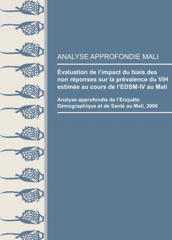 Cover of Évaluation de l'impact du biais des non réponses sur la prévalence du VIH estimée aud cours de l'EDSM-IV au Mali (French)