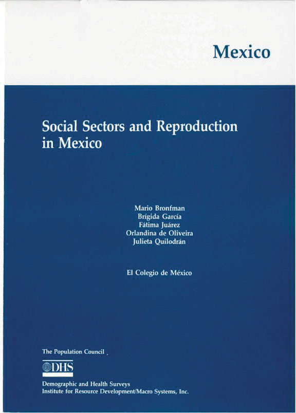 Cover of Social Sectors and Reproduction in Mexico (English)