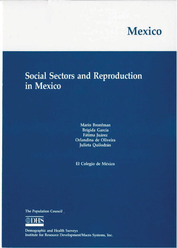 Cover of Social Sectors and Reproduction in Mexico (English)