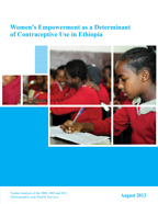 Cover of Women's Empowerment as a Determinant of Contraceptive use in Ethiopia (English)