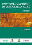 Cover of Colombia DHS, 2010 - Final Report (Spanish)