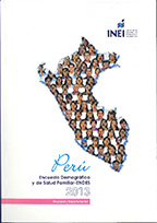Cover of Peru DHS, 2013 - Final Report Continuous (2013) (Spanish)