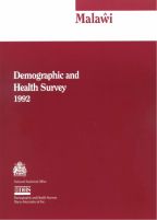 Cover of Malawi DHS, 1992 - Final Report (English)
