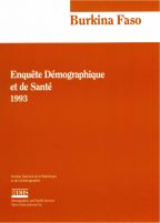 Cover of Burkina Faso DHS, 1993 - Final Report (French)