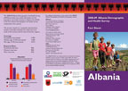 Cover of Albania DHS 2008-09 Fact Sheet (English)