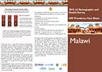 Cover of Malawi DHS, 2015-16 - HIV Fact Sheet (English)